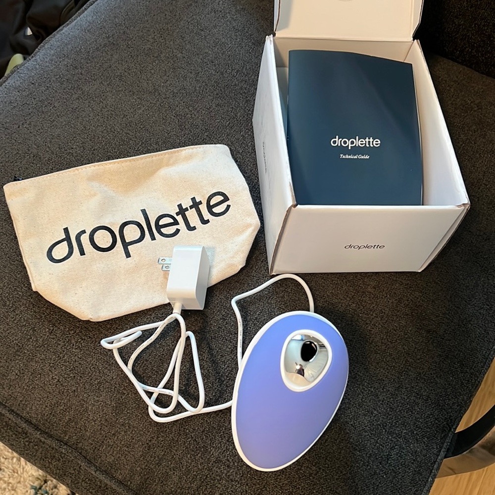 Droplette micro infuser with box of collagen capsules